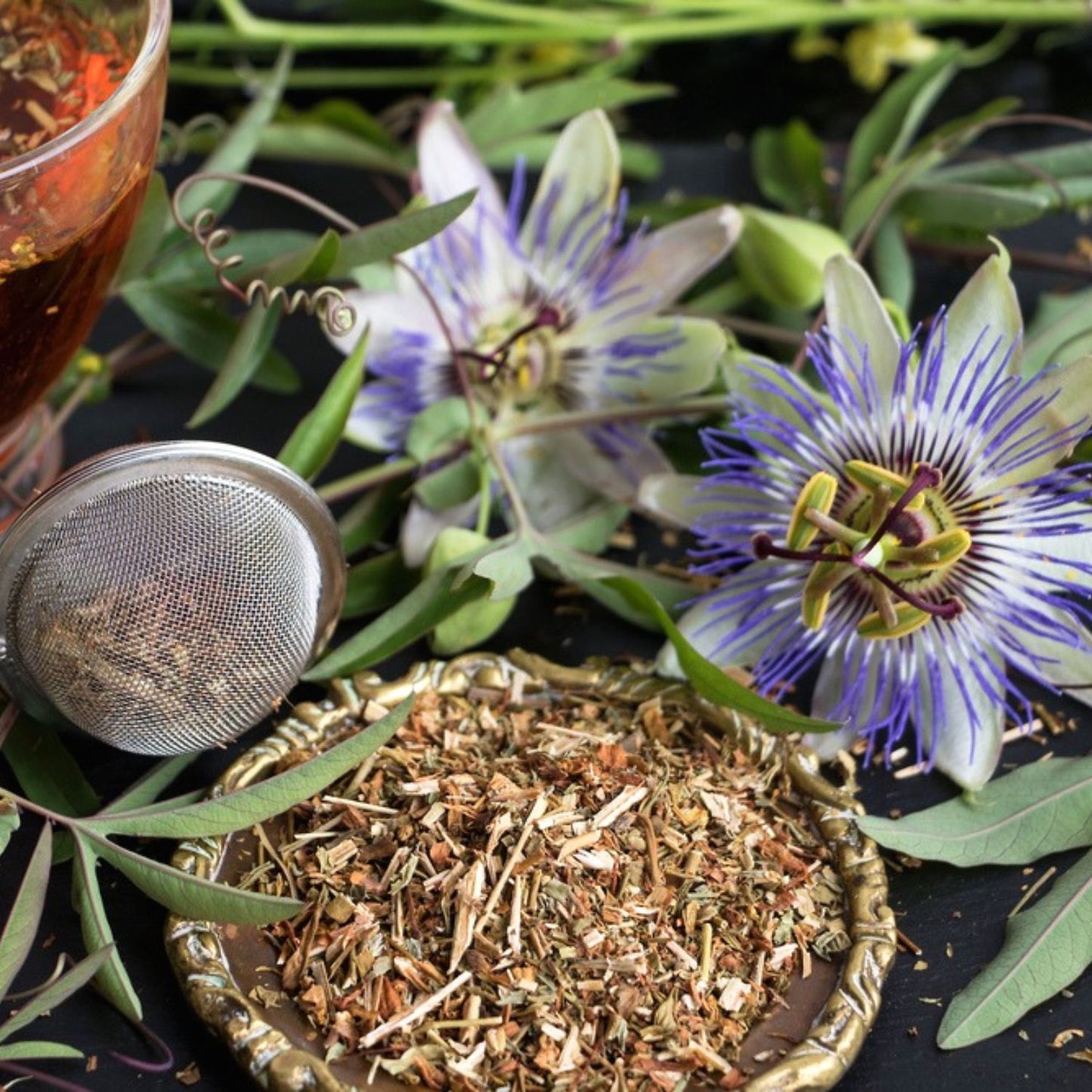 (Nature Flowers Incense) Organic Passionflower (Passiflora Incarnata) - Pack sizes of 3, 5, 10, 30, 50 and 100 grams (Ready Stock)